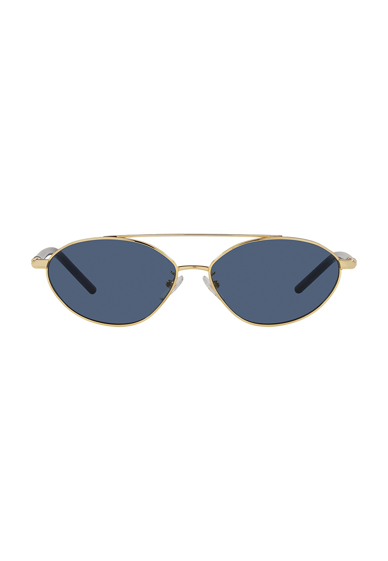 TORY BURCH Tory Burch Women's Oval Frame Gold Metal Sunglasses - TY6088