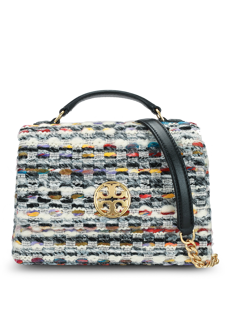 TORY BURCH Willa Tweed Mini Top Handle Bag (nt)