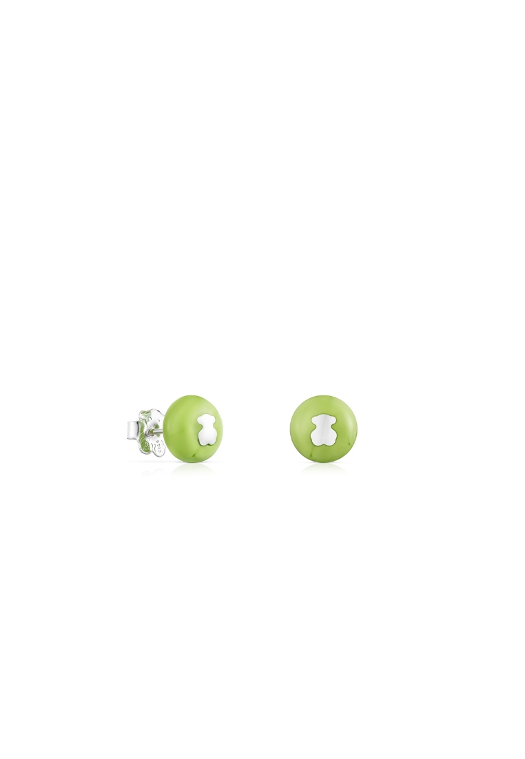 TOUS Icon Glass Green Murano Earrings