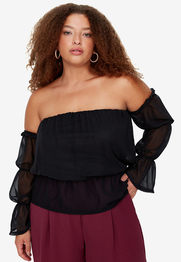 Trendyol Black Plus Size Blouse