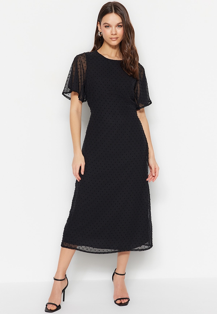 Trendyol A-Line Dotted Dress