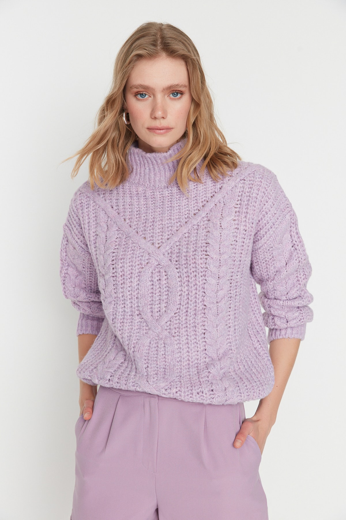 Trendyol Cable Knit Sweater