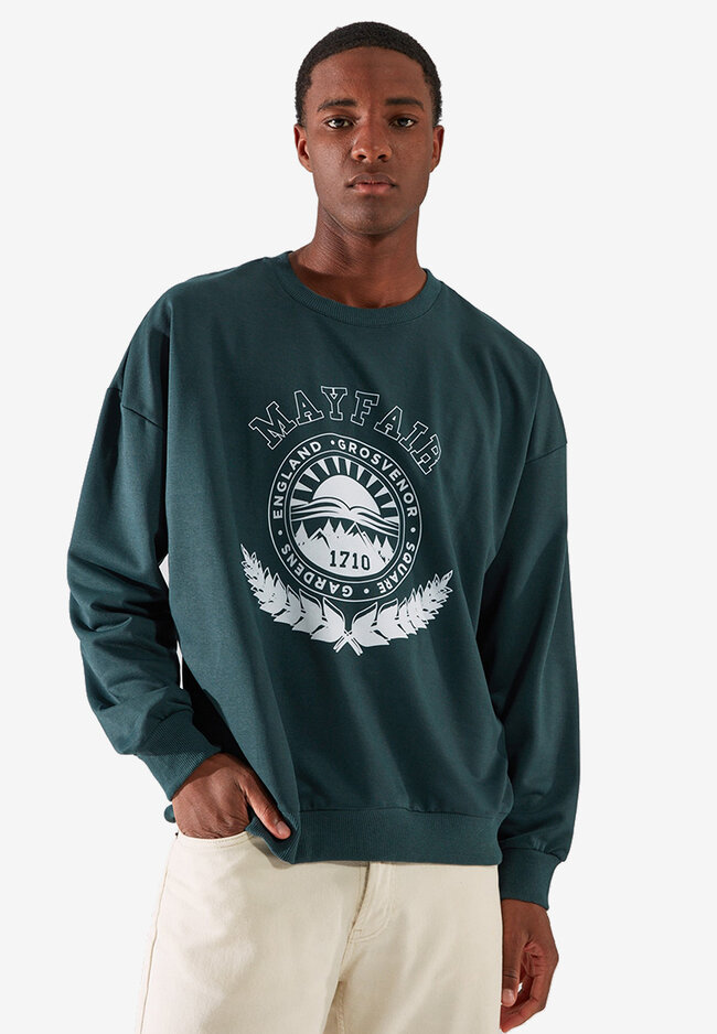 Trendyol Emerald Green Sweatshirt