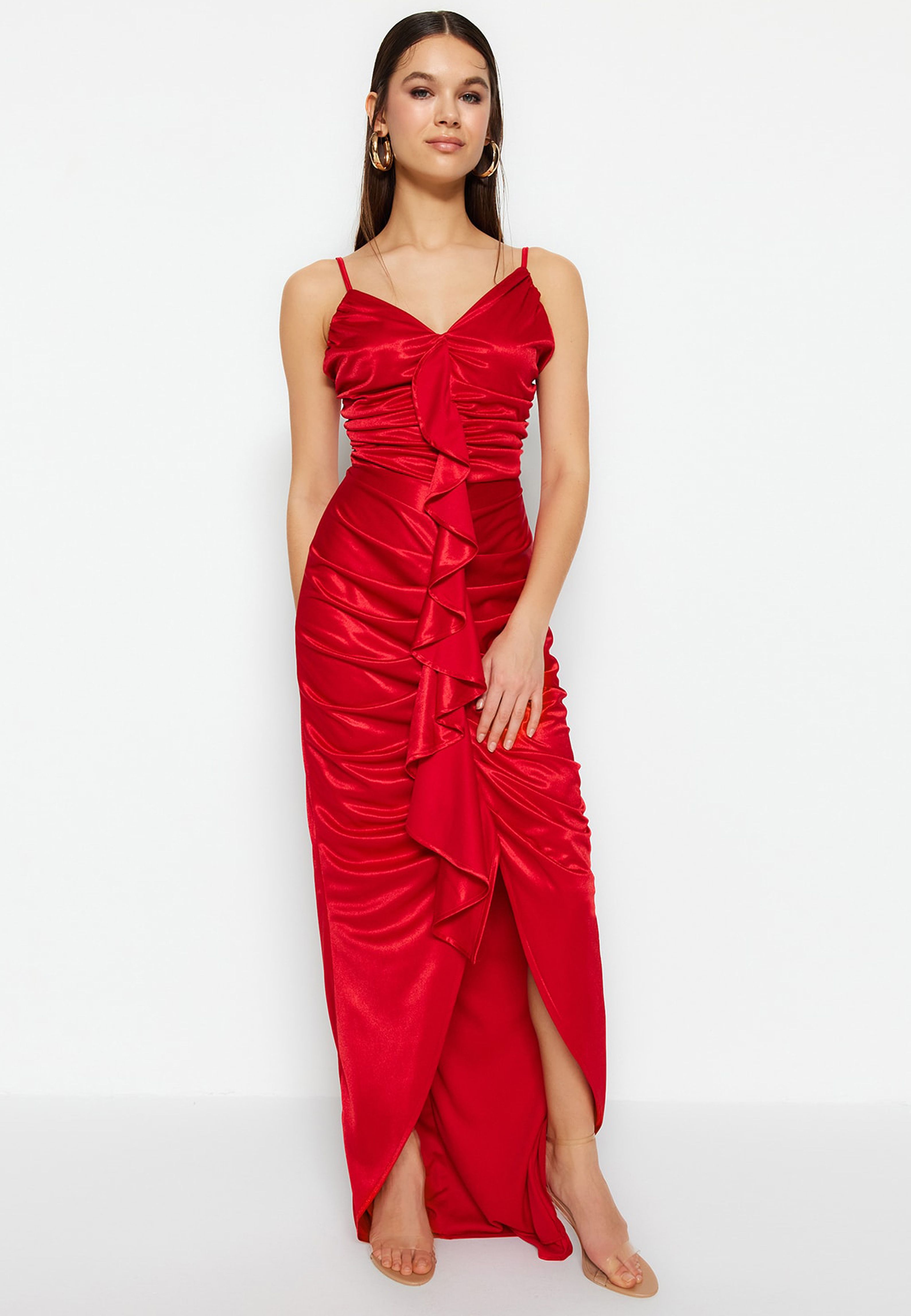 Trendyol Red Evening Dress & Prom Dress
