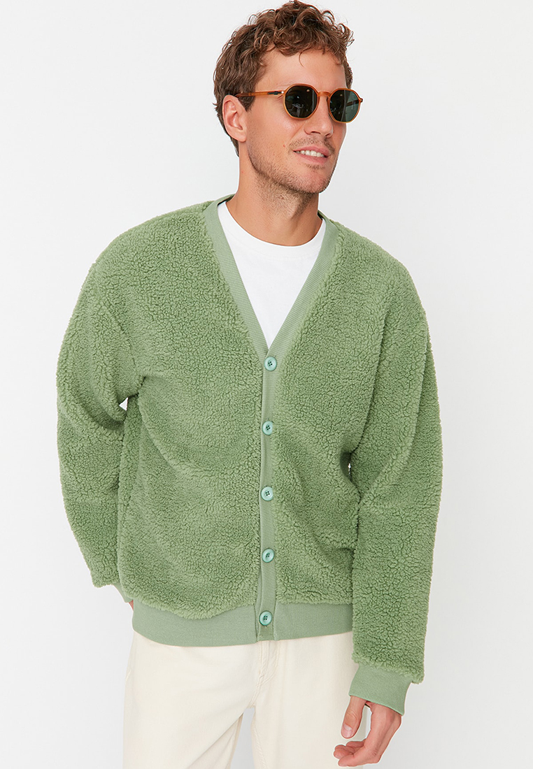 Trendyol Fleece Buttoned Cardigan