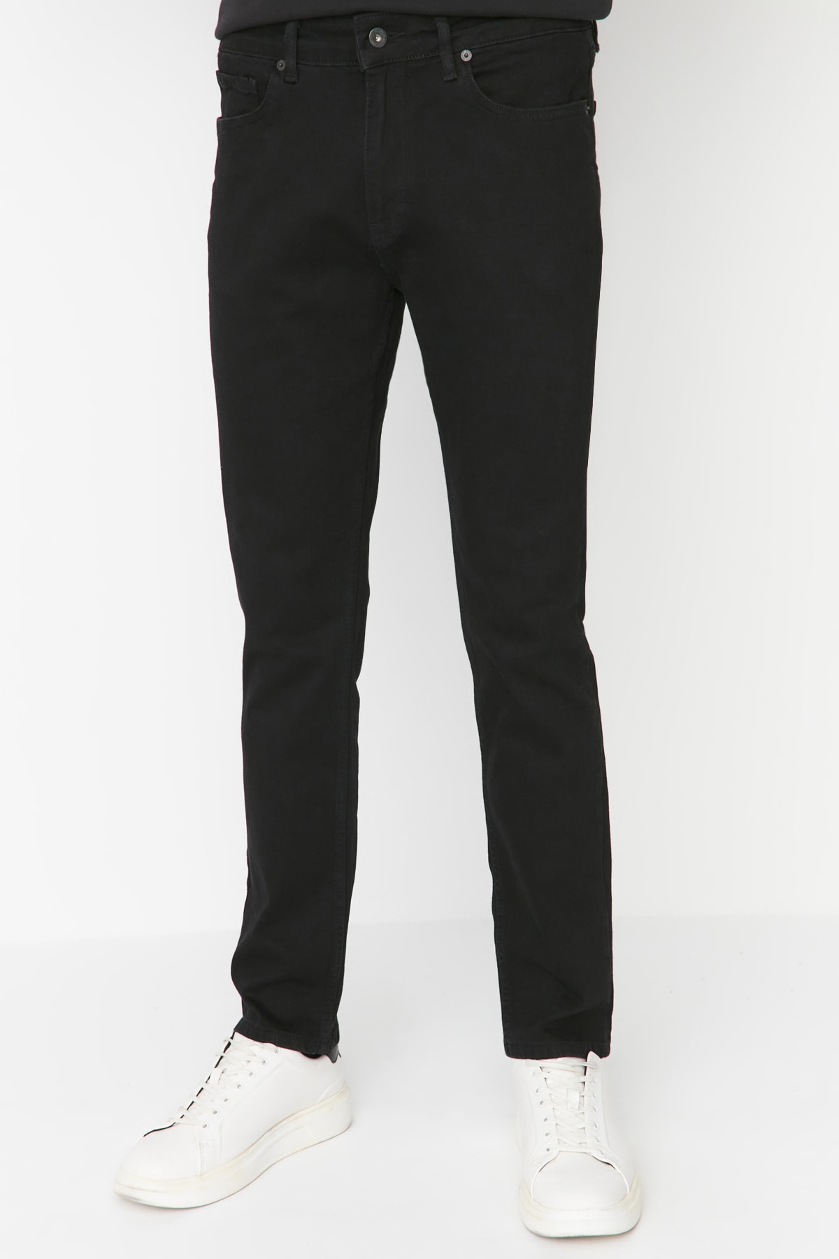 Trendyol Men's Black Flexible Fabric Slim Fit Jeans Denim Pants