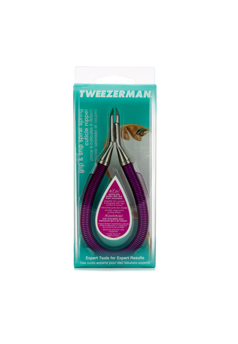 Tweezerman TWEEZERMAN - 螺旋彈簧指甲邊表皮鉗 Grip & Snip Spiral Spring Cuticle Nipper - # Lollypop Berry