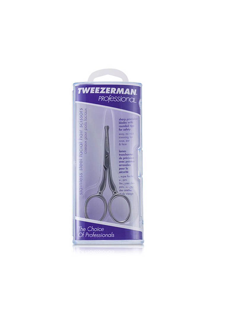 Tweezerman TWEEZERMAN - 專業不銹鋼臉部毛髮剪 Professional Stainless Steel Facial Hair Scissors