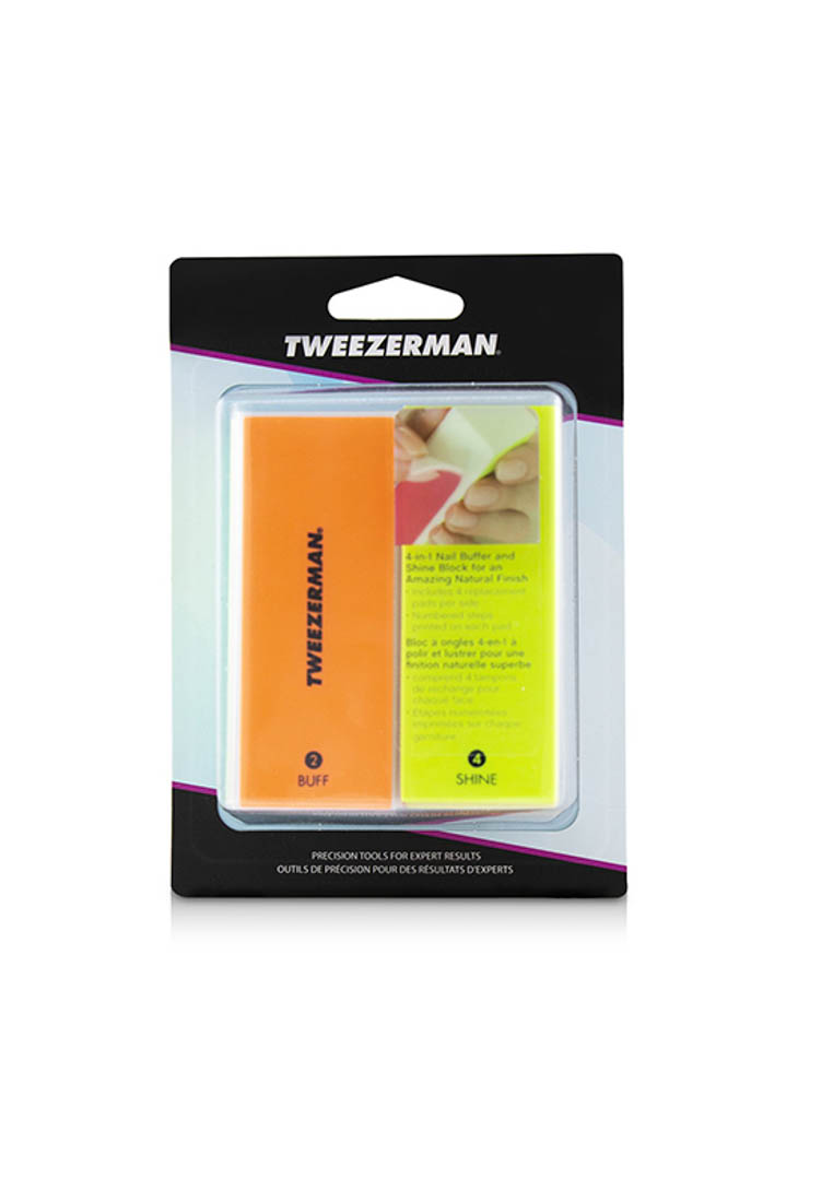 Tweezerman TWEEZERMAN - 4合1舒緩光澤片Neon Hot 4 In 1 File, Buff, Smooth & Shine Block