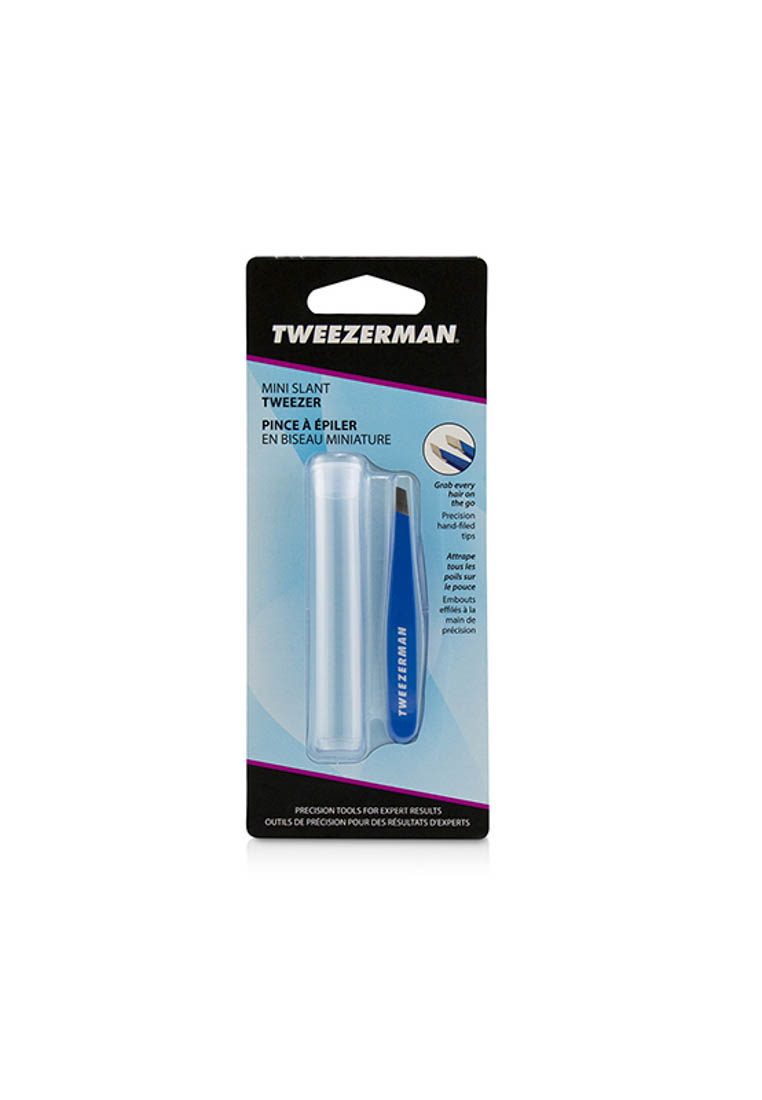 Tweezerman TWEEZERMAN - 迷你專業斜口眉夾 Mini Slant Tweezer - Bahama Blue