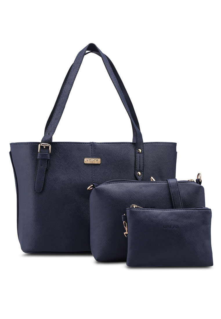 Unisa Saffiano Tote Bag Set Of 3