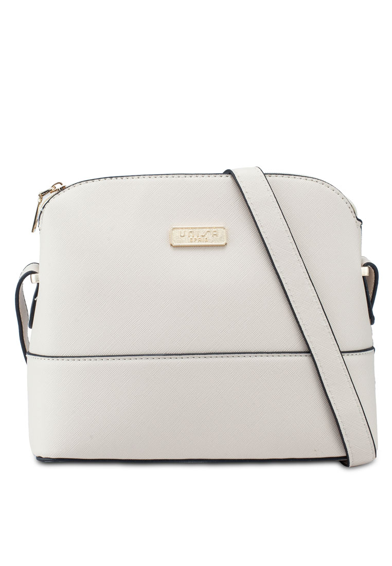Unisa Saffiano Texture Shell Shape Mini Sling Bag