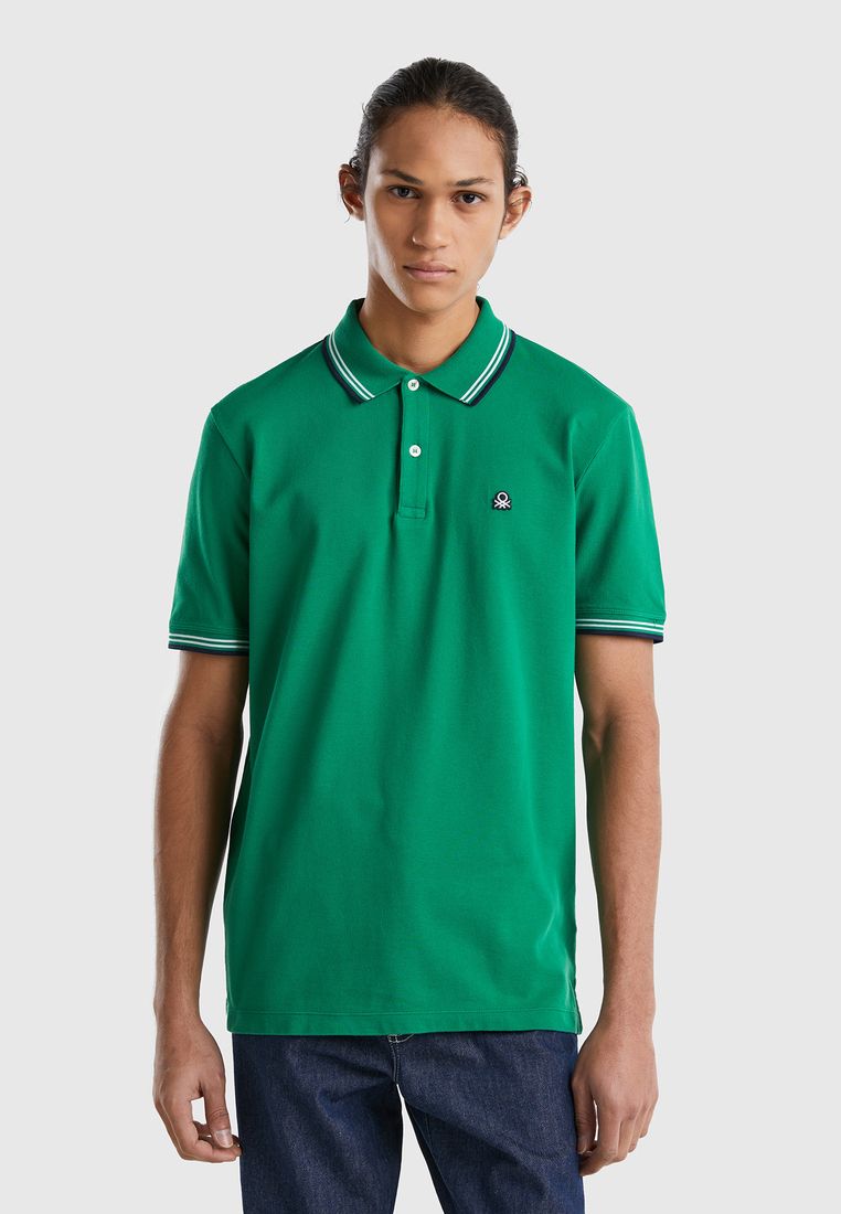 United Colors of Benetton 基本素色短袖POLO上衣