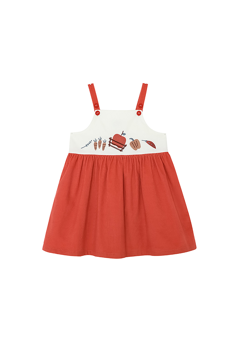 Vauva FW23 - 女童歡樂農莊印花棉質背心裙
