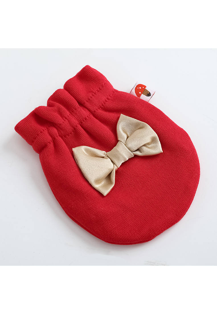 Vauva FW23 - 女嬰北歐聖誕風棉質手套