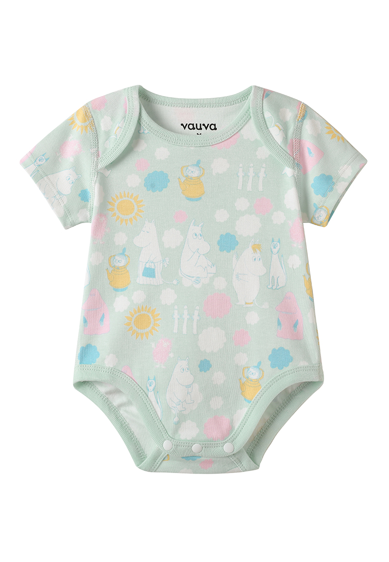 Vauva x Moomin 印花短袖連體緊身衣
