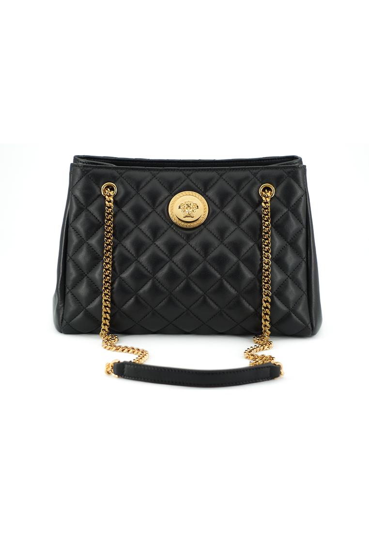 Versace Quilted Nappa Leather Medusa Tote Handbag