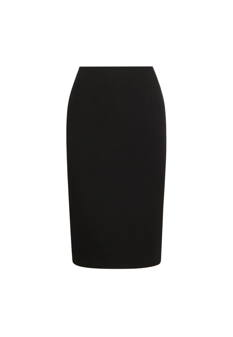 Versace Longuette wool skirt - VERSACE - Black