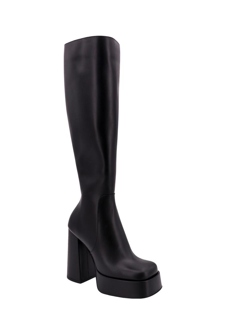 Versace Leather boots - VERSACE - Black