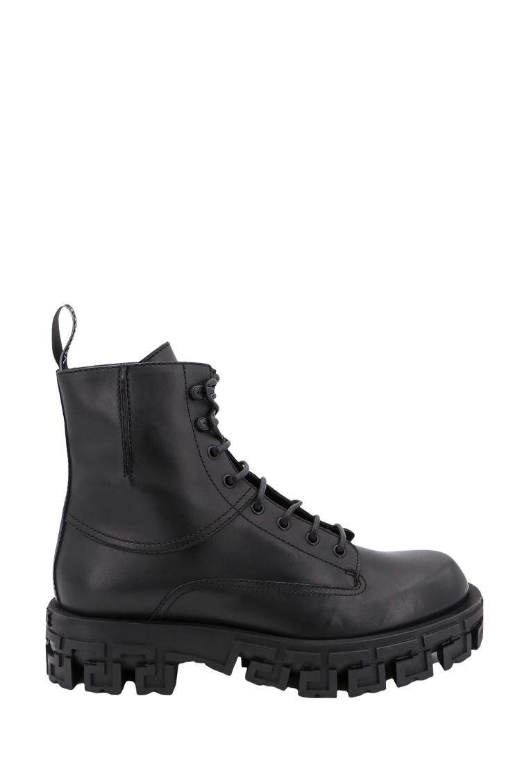 Versace Leather boots - VERSACE - Black