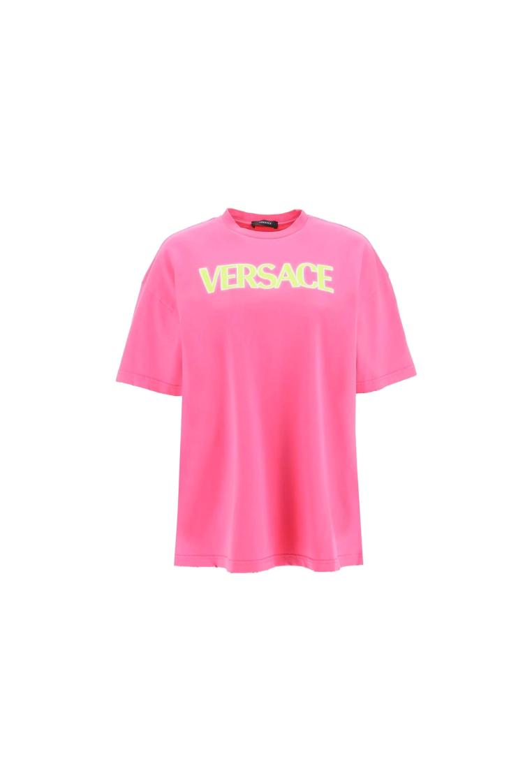 Versace Cotton Logo Top - VERSACE - Pink
