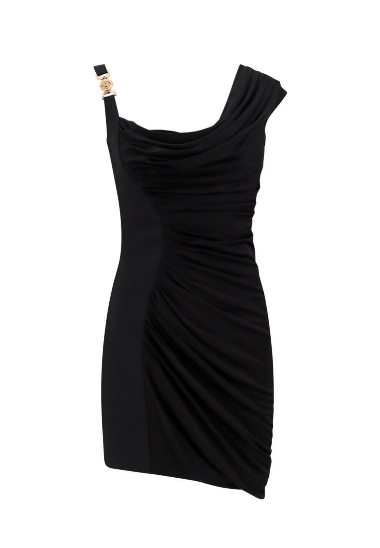Versace Viscose draped dress - VERSACE - Black