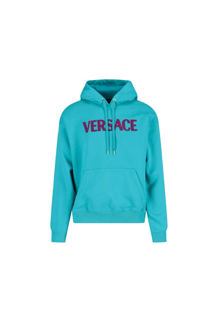 Versace Cotton Logo Sweatshirt - VERSACE - Green