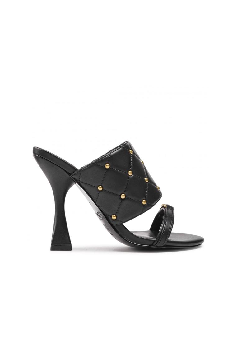 Versace Jeans Couture Leather Sandals - VERSACE JEANS COUTURE - Black