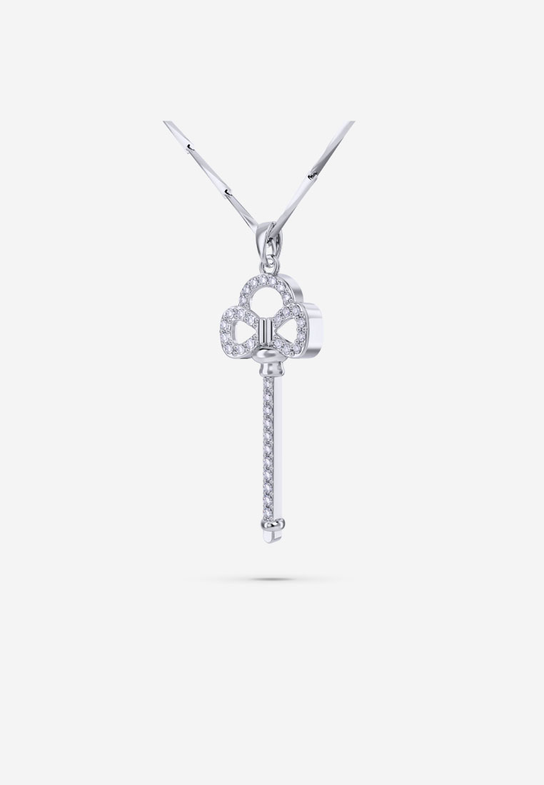 Vinstella Jewellery Quartz Diamond Key Pendant