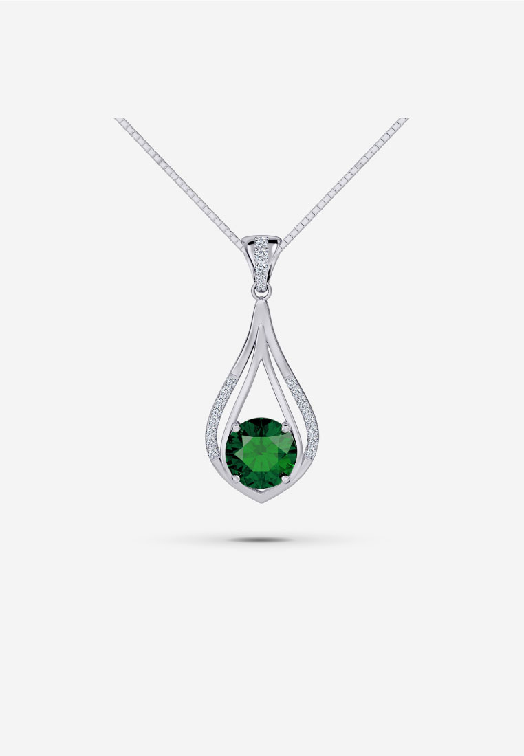 Vinstella Jewellery Anemones Forest Emerald Pendant
