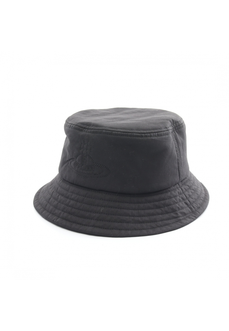 VIVIENNE WESTWOOD 二奢 Pre-loved Vivienne Westwood bucket hat logo embroidery cotton black