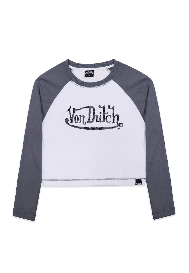 Von Dutch Dirty Blue Women Crop Sweater