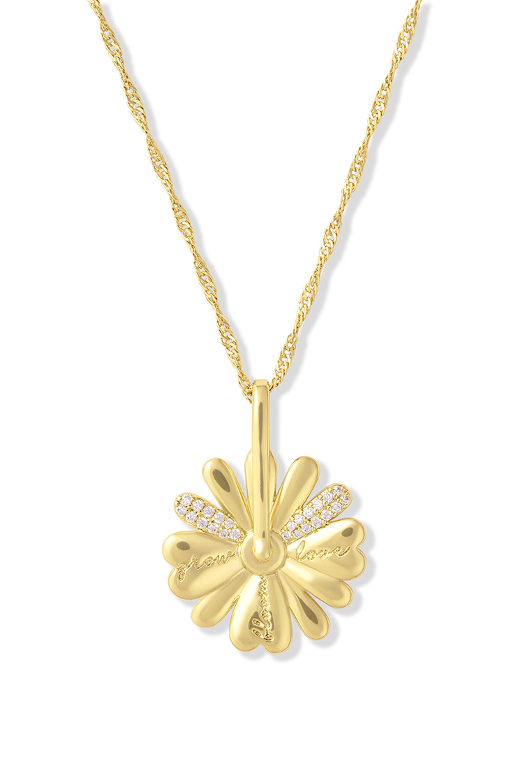 Wanderlust + Co Daisy Spinning Gold Necklace