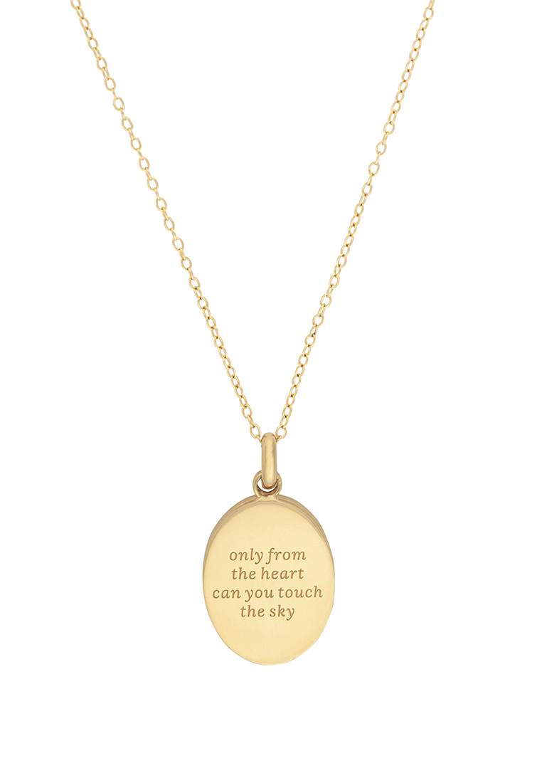 Wanderlust + Co Only From The Heart 14K Gold Sterling Silver Locket Necklace