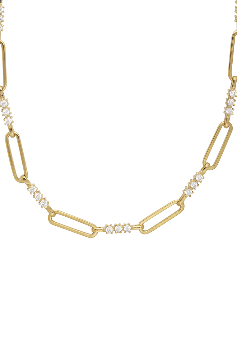 Wanderlust + Co Link Topaz 14K Gold Vermeil Necklace