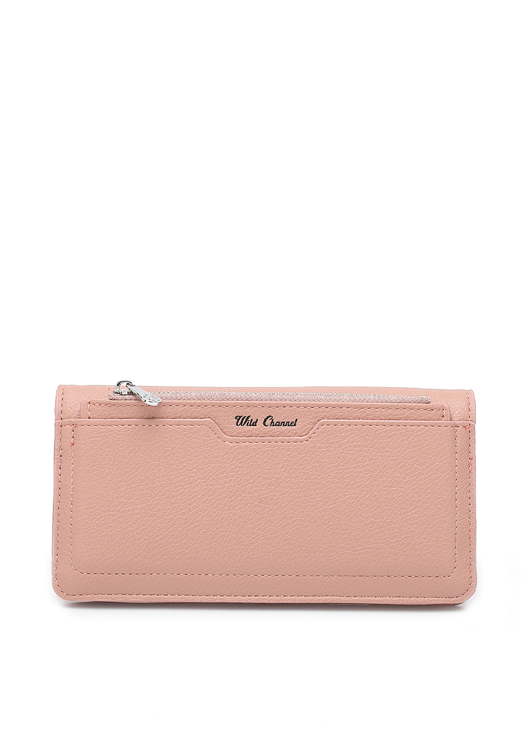 Wild Channel 2 In 1 Long Purser with Coin Purse - Pink