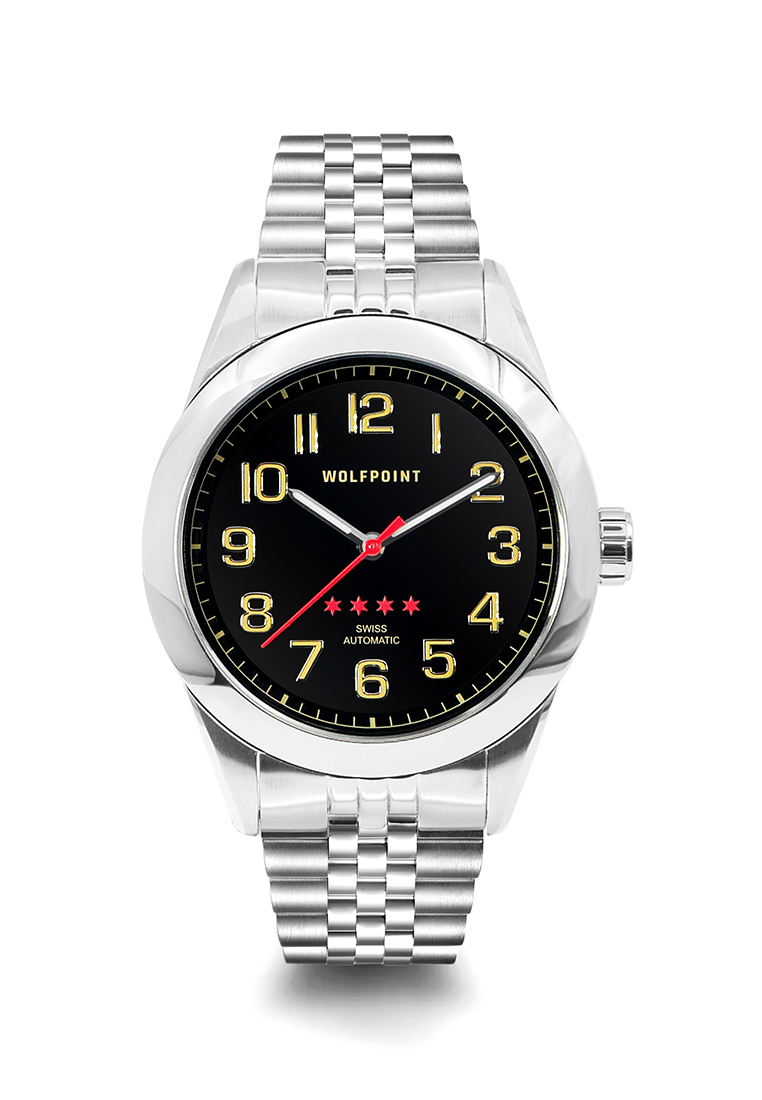 Wolfpoint Lincoln Swiss Automatic Movement Watch Collection - Black
