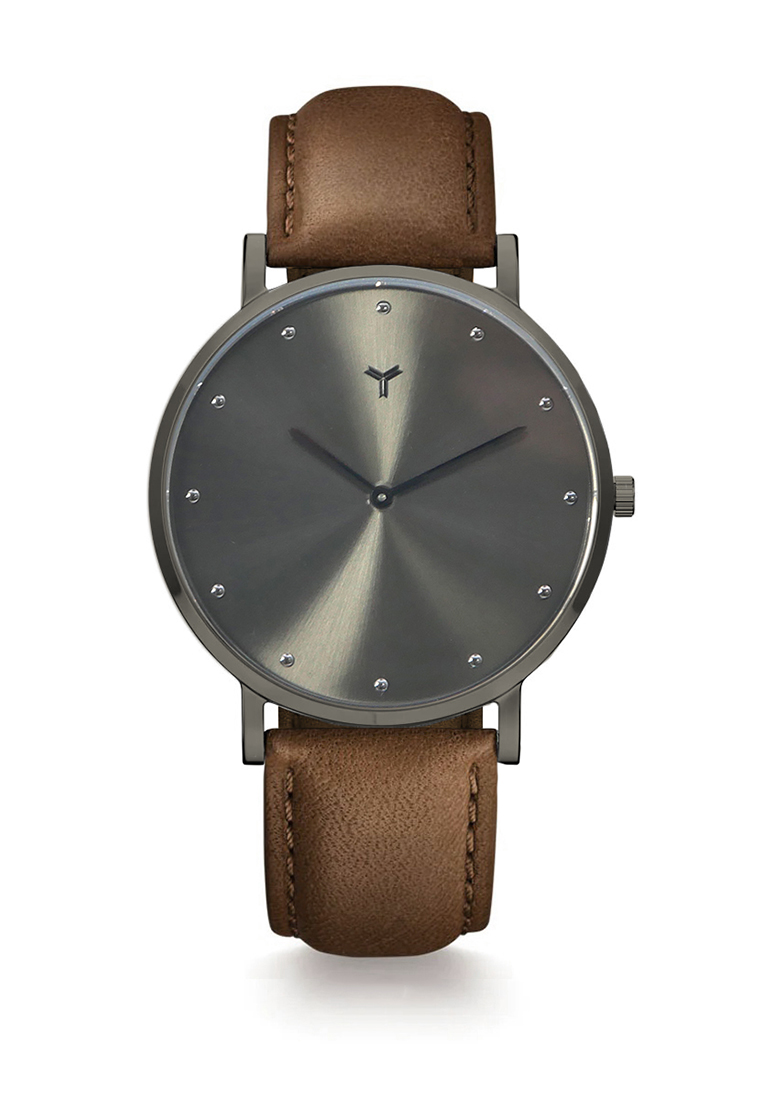 Wolfpoint 經典晉雅系列 - Gunmetal - Horween Leather Strap