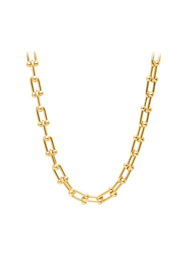 YOUNIQ HEISA 18K 金鈦鋼馬蹄鐵 40+5cm Choker 項鍊