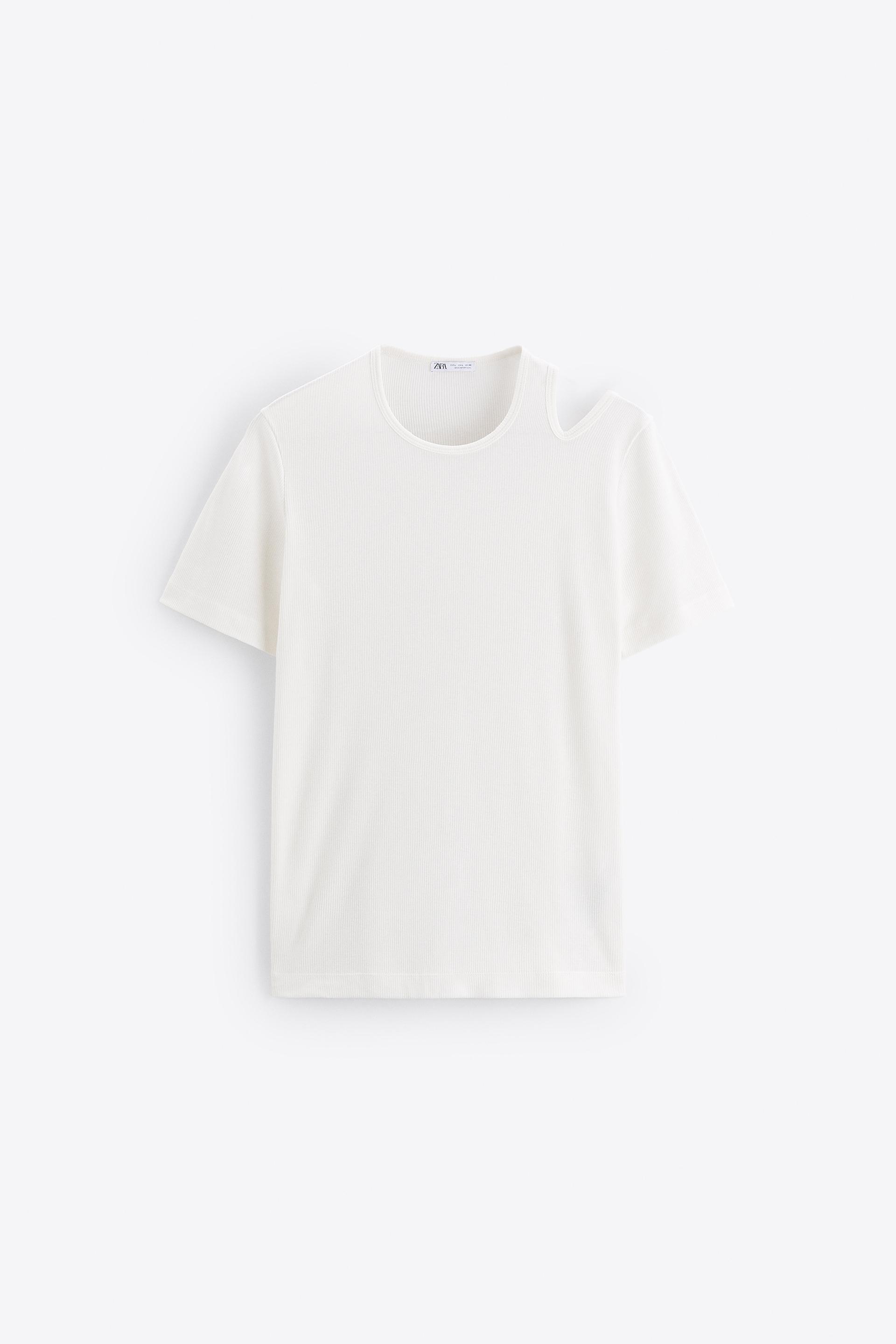ZARA 鏤空羅紋T恤