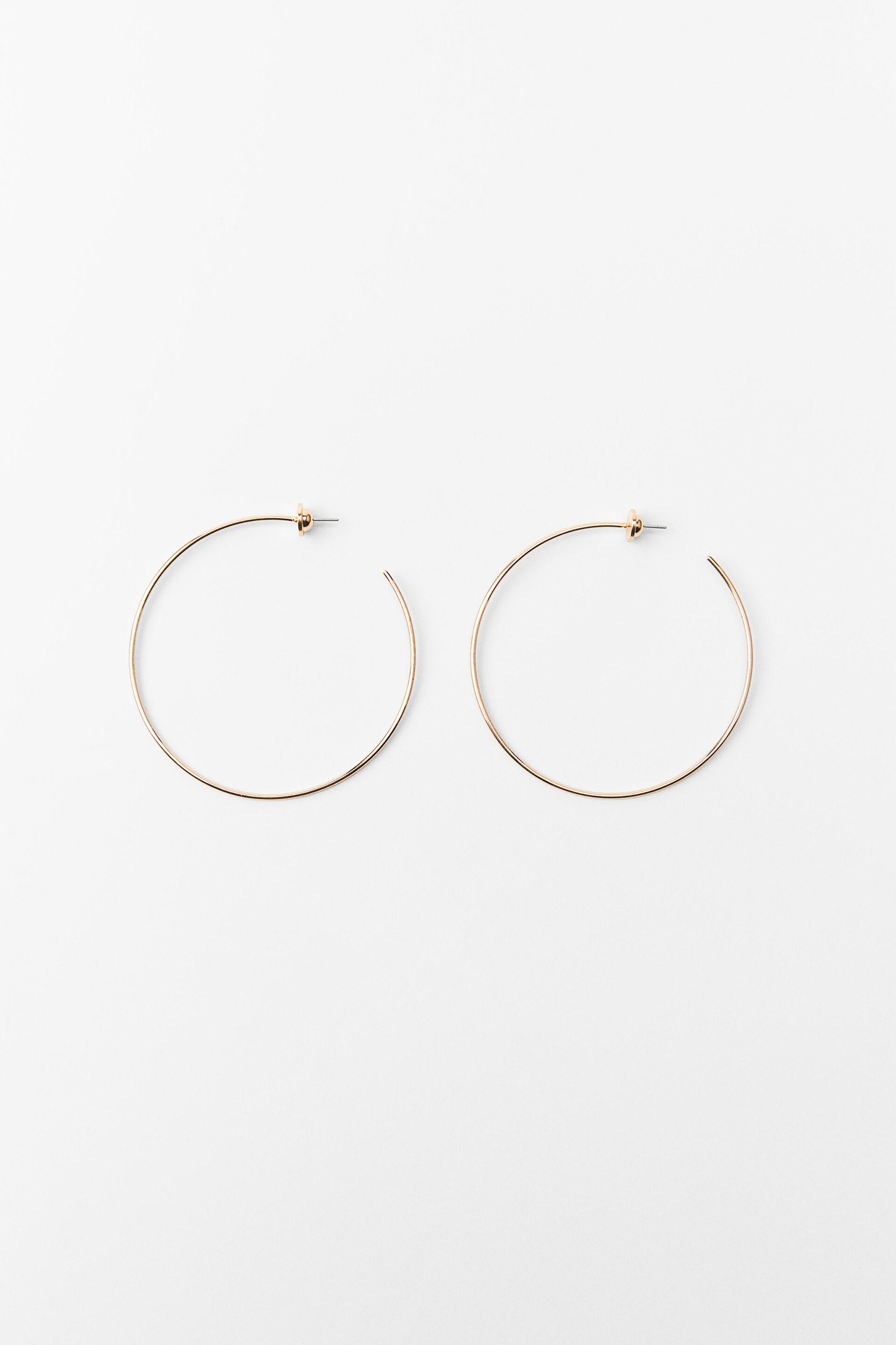 ZARA Large Monday to Friday Fine Hoops