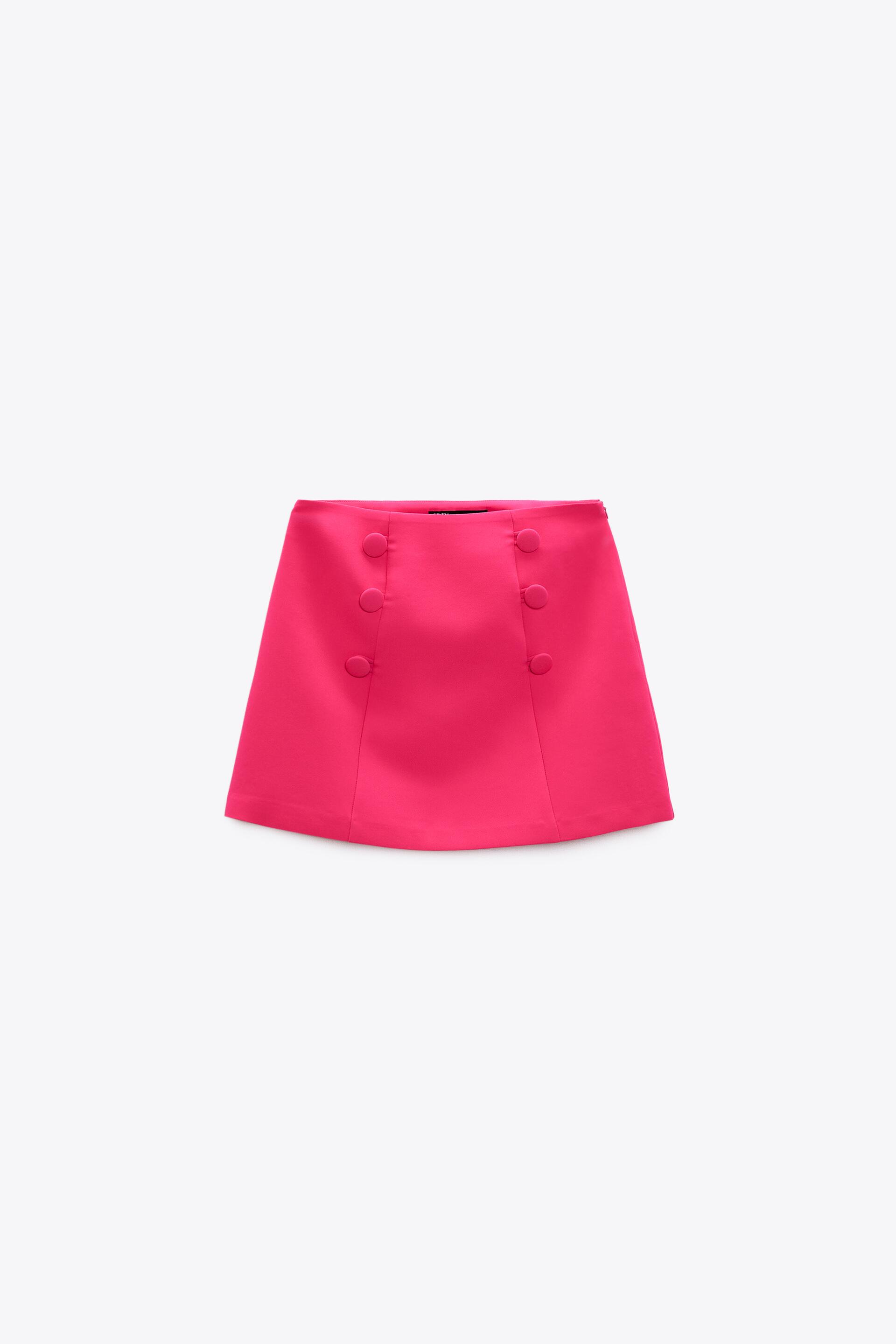 ZARA Button Mini Skirt