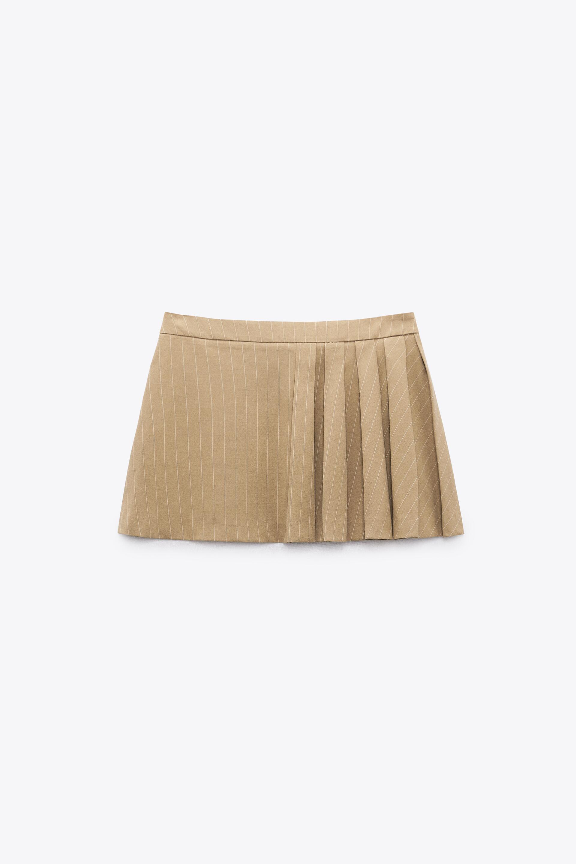 ZARA Striped Mini Skirt