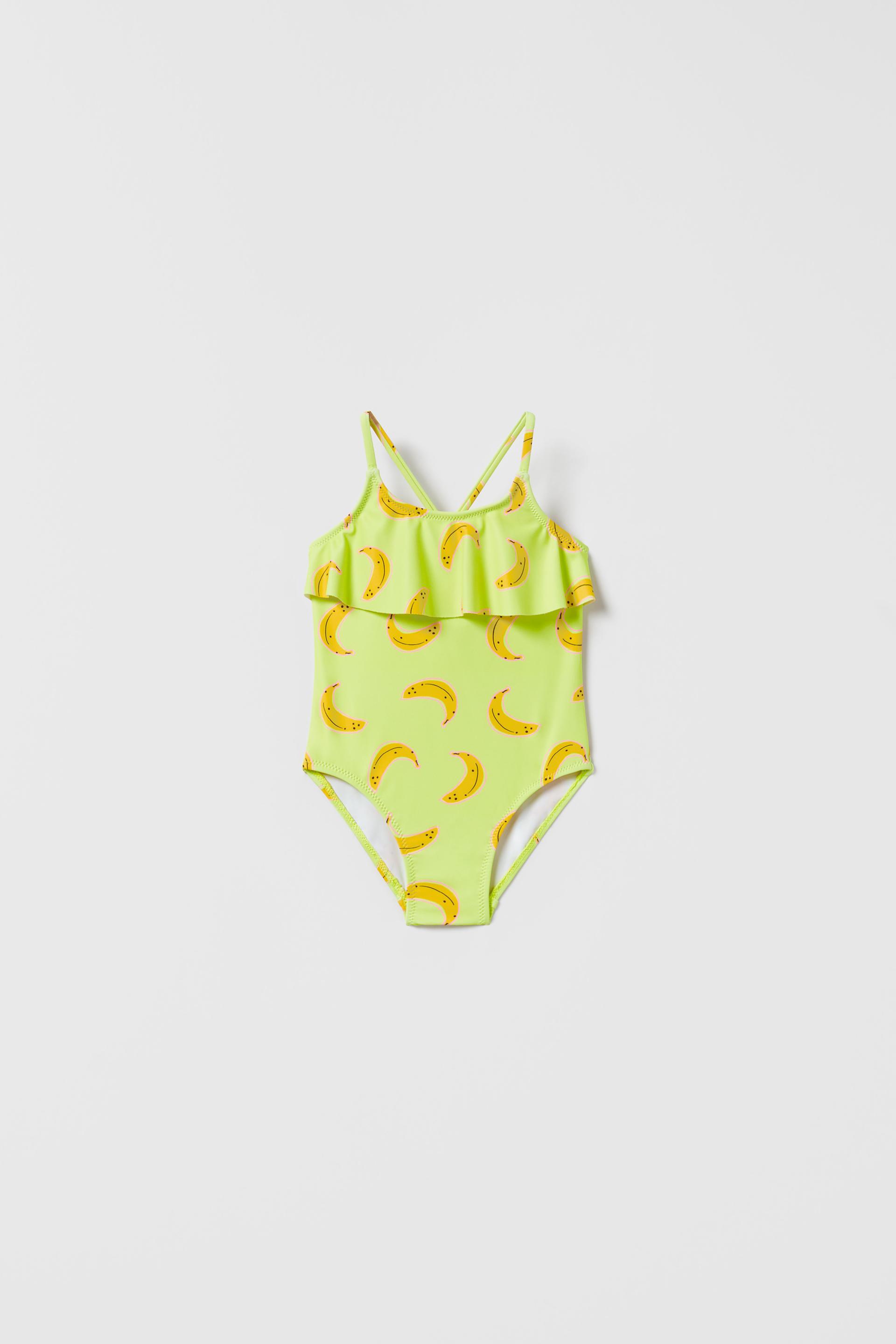 ZARA 嬰兒香蕉圖案泳衣